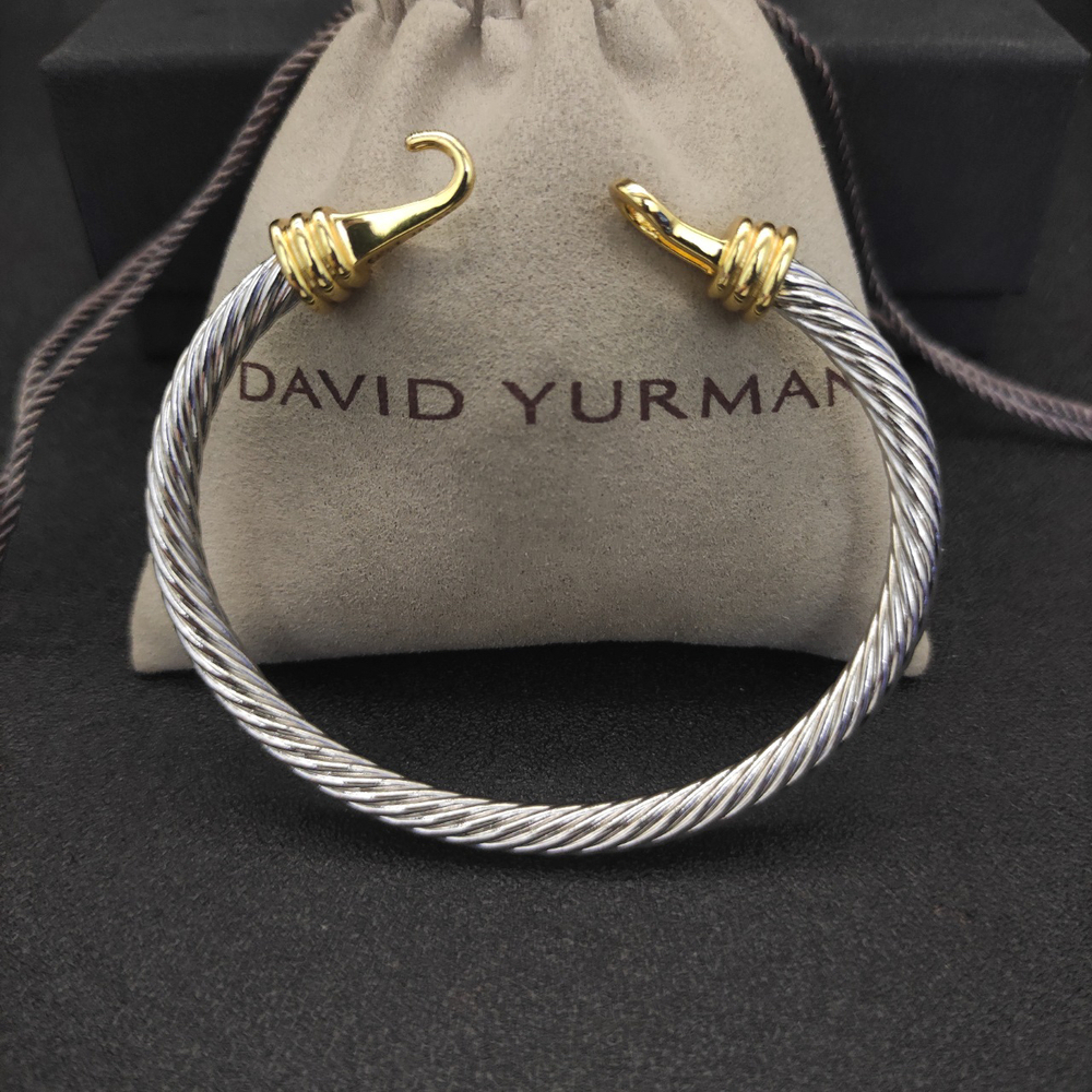David Yurman 5mm gold hook bracelet - Picture 3 of 9